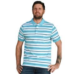 POLO RAINBOW2 RAYE BLEU