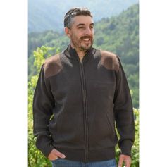 VESTE TRICOT POLAIRE MARRON