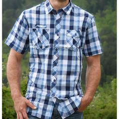 CHEMISETTE TILLMAN2 BLEU