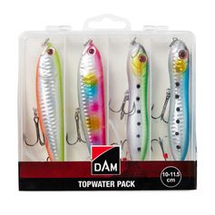 KIT DE LEURRE TOPWATER X4 10/11,5CM