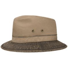 CHAPEAU TRAVELEUR COTON MARRON