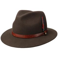 CHAPEAU TRAVELLER WOOLFELT MARRON