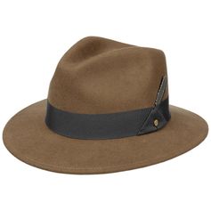 CHAPEAU WOOLFELT LIGHT BROWN