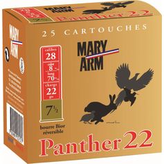 CARTOUCHES PANTHER 22 28/22G BR X25