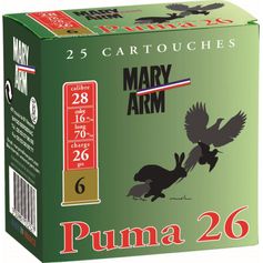 CARTOUCHES PUMA 26 CAL28/70 26G BJ