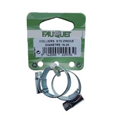 COLLIERS ACIER ZINGUE DIAM 16-25 X2