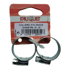 COLLIERS ACIER ZINGUE DIAM 19-29 X2