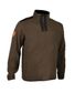 PULL COL ZIPPE VERT