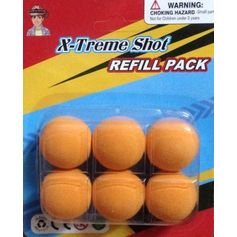 BALLES MOUSSE X6 POUR PISTOLET SOFT