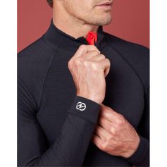 TSHIRT COL ZIPPE COMFORT4 NOIR