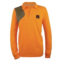 POLO MANCHES LONGUES HUNTING ORANGE