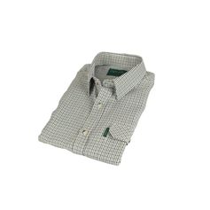 CHEMISE DOGSTOOTH GREEN