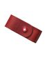 ETUI CUIR ROUGE COUTEAU 6/14 PIECES