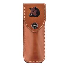 ETUI RANDONNEUR EN CUIR SANGLIER