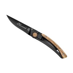 COUTEAU LE THIERS BOIS OLIVIER LAME NOIR