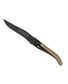 COUTEAU LAGUIOLE BOIS OLIVIER LAME NOIRE