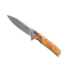 COUTEAU STONEWASHED 13CM BOIS+ETUI NOIR