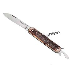COUTEAU TIRE-BOUCHON 3FONCTIONS CORNE DE CERF