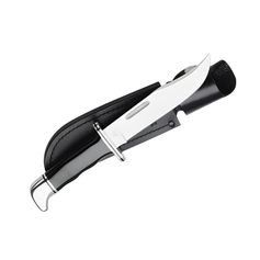 POIGNARD SPECIAL EN RESINE NOIR + ETUI EN CUIR