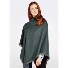 PONCHO EN TWEED HAZELWOOD