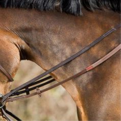 RENES ALLEMANDES CUIR CORDE MARRON