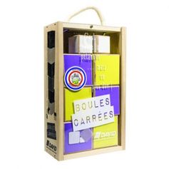 JEU DE BOULES CARREES DE COULEUR