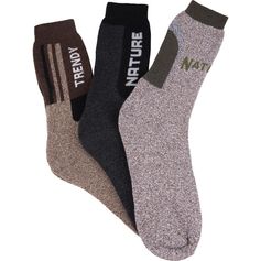 LOT DE 3 CHAUSSETTES NATURE