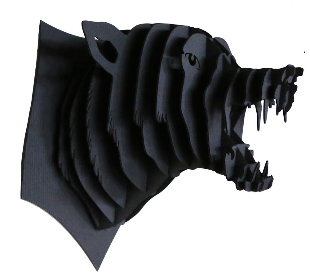 TROPHEE CARTON SIMON LOUP NOIR