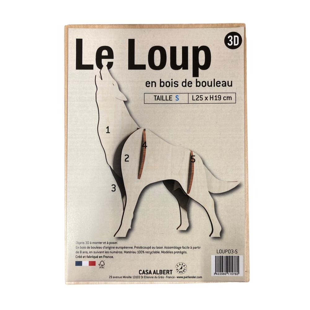 DIORAMA BOIS LOUP S 3D 6X19X25