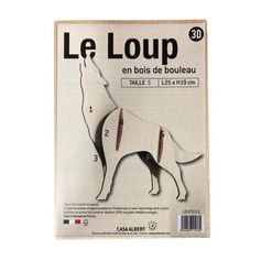 DIORAMA BOIS LOUP S 3D 6X19X25