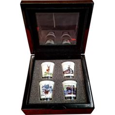 COFFRET DE 4 VERRES EN CERAMIQUE 1 OZ