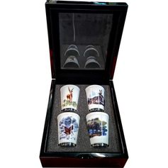 COFFRET 4 VERRES EN CERAMIQUE 3 OZ