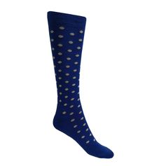 CHAUSSETTES FANTAISIE POIS BLEU