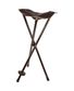 TREPIED PIED METAL ASSISE CUIR 60CM