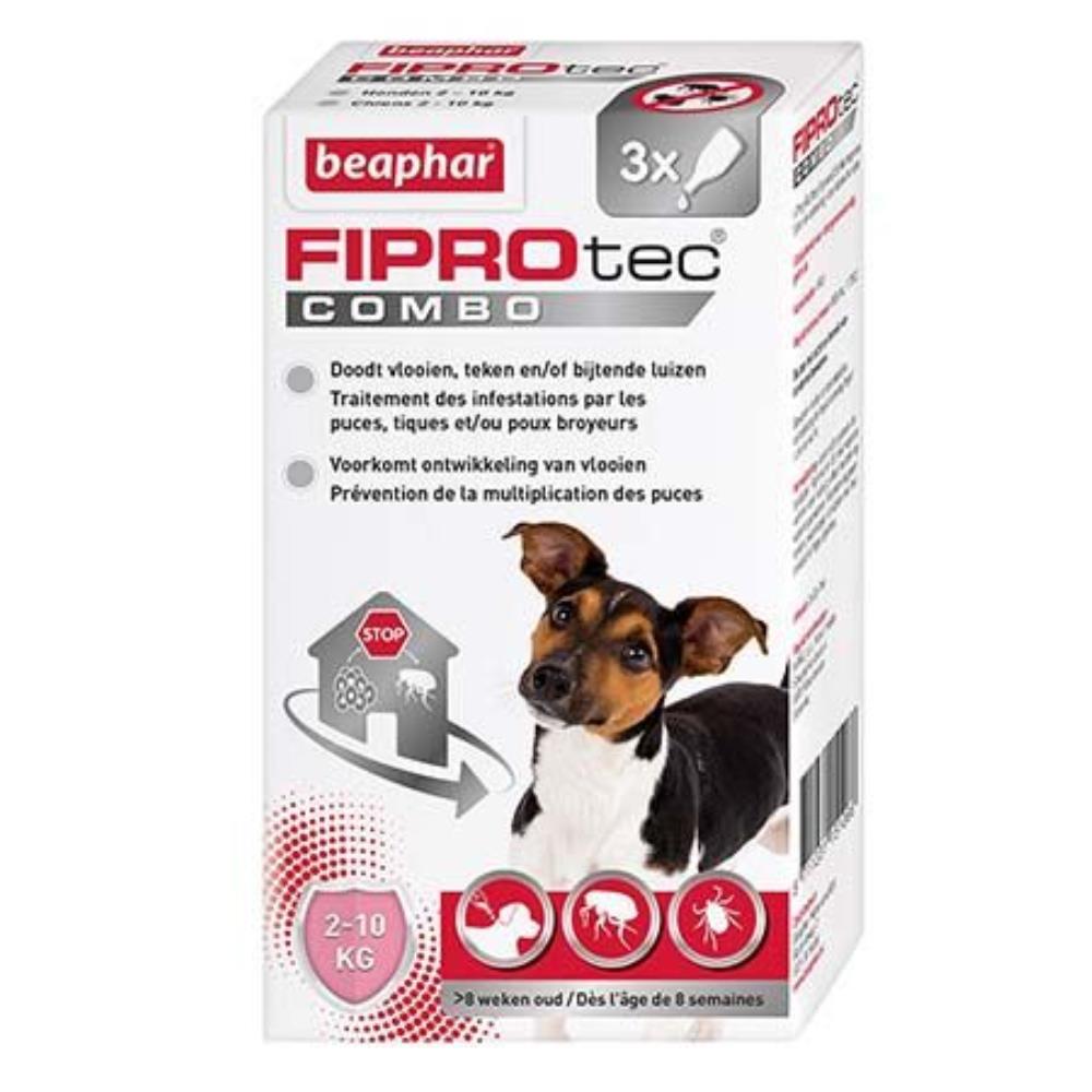 PIPETTES FIPROTEC COMBO PT CHIEN X3