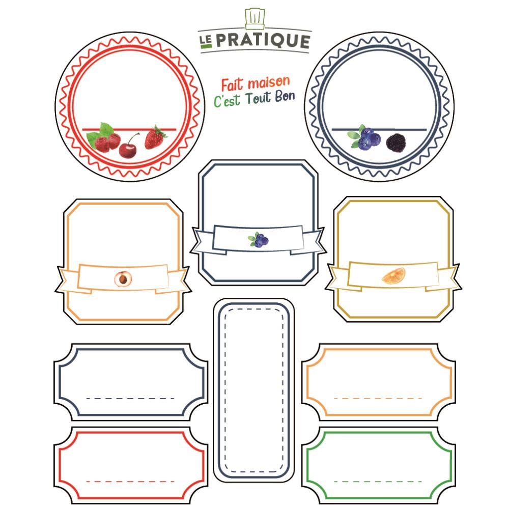ETIQUETTE CONFITURES X30