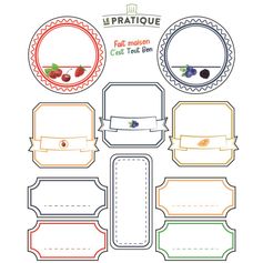 ETIQUETTE CONFITURES X30