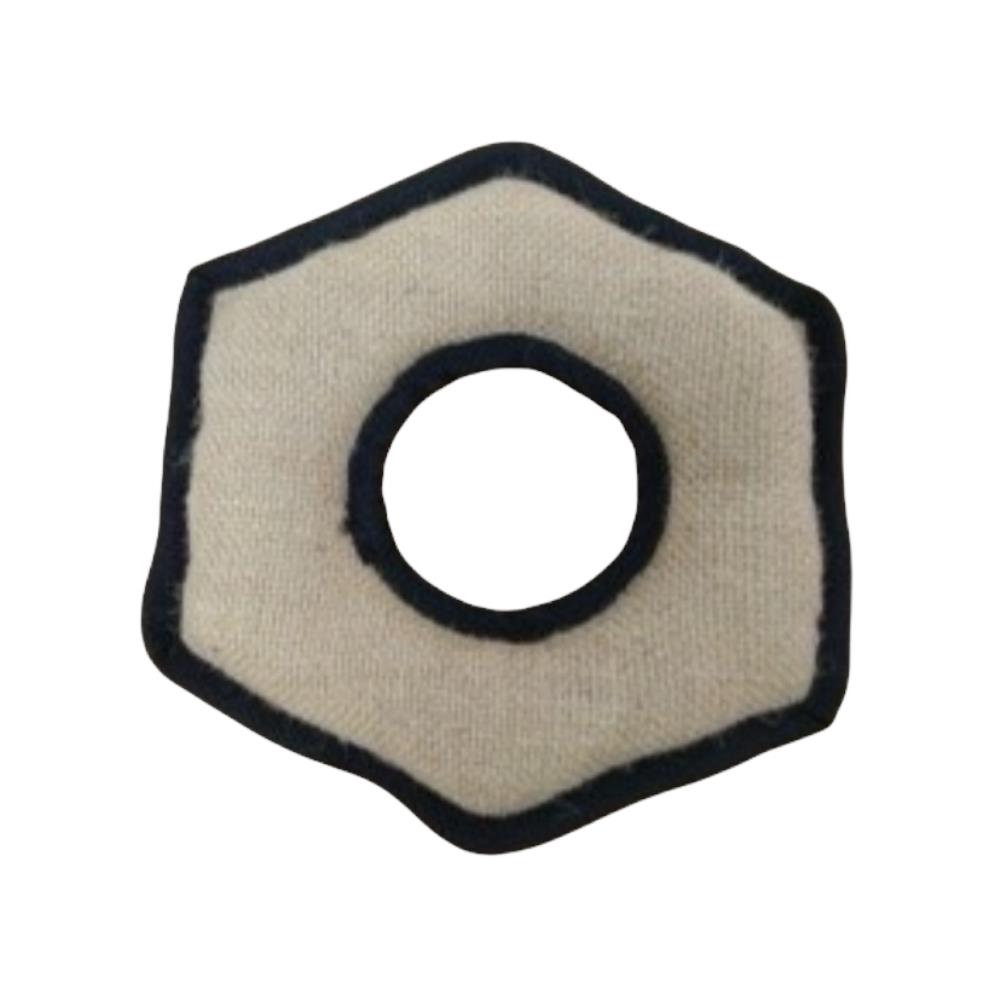 JOUET JUTE HEXAGONE 25CM