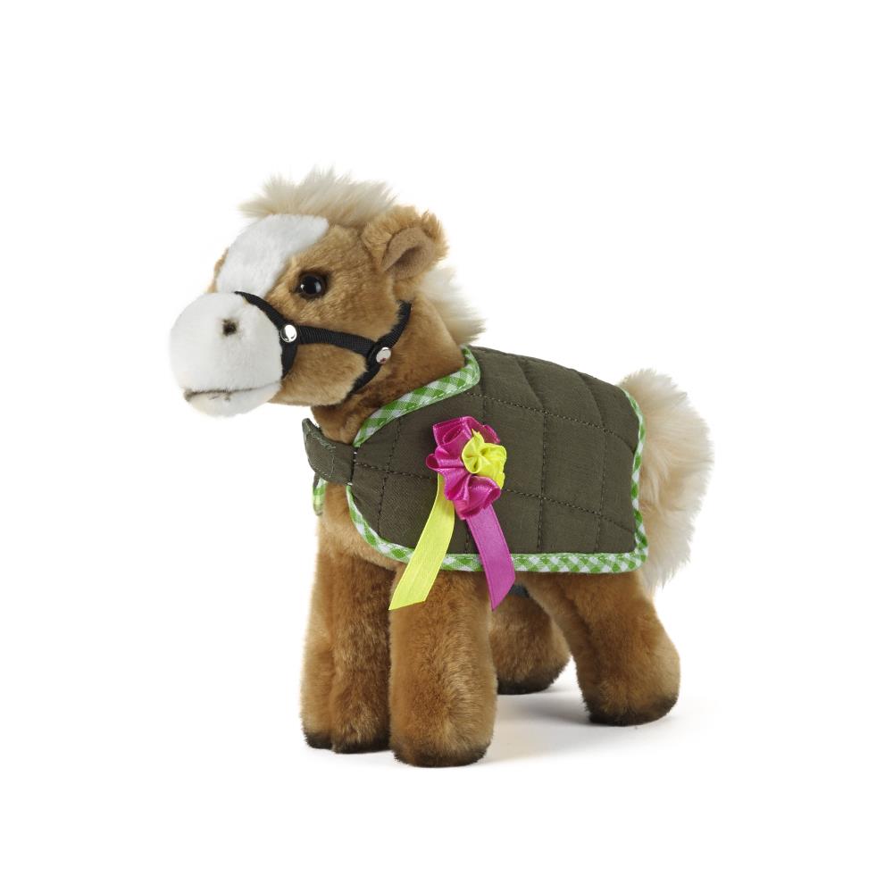 PELUCHE CHEVAL AV COUVERTURE 23CM