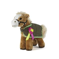 PELUCHE CHEVAL AV COUVERTURE 23CM