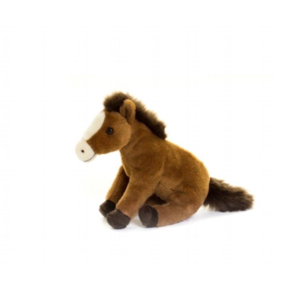 PELUCHE CHEVAL BRUN ASSIS 20CM