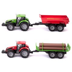 TRACTEUR & CHARRETTE DIVERS 1/32 48CM