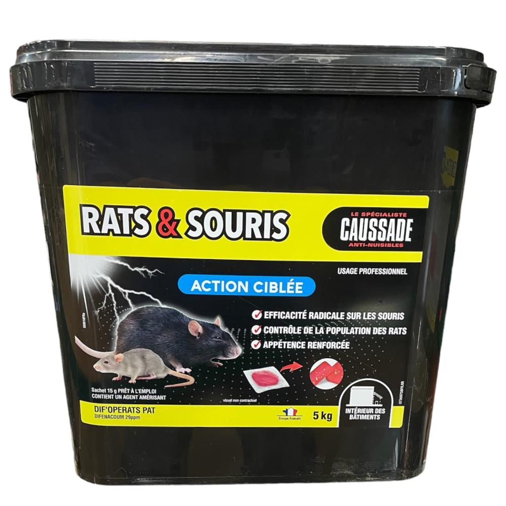 SOURICIDE RATICIDE DIF'OPERATS PAT 5KG