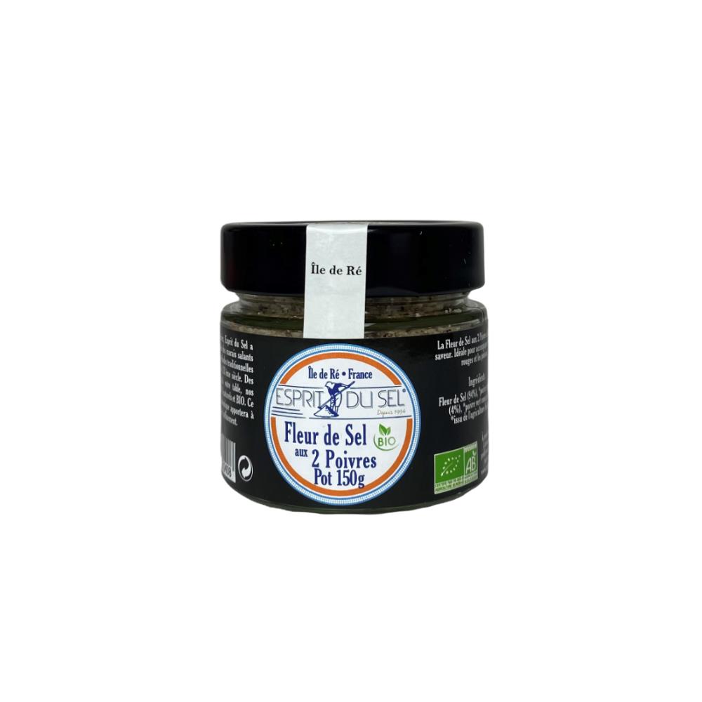 FLEUR DE SEL AU 2 POIVRES 150G
