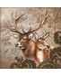 SERVIETTE COUPLE CERF BICHE