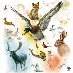 SERVIETTE ANIMAUX DE LA FORET