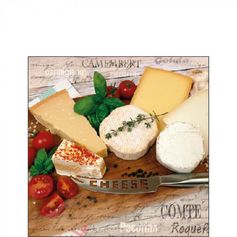SERVIETTE PLATEAU DE FROMAGES