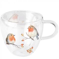 TASSE EN VERRE FAMILLE DOISEAUX 0,2L