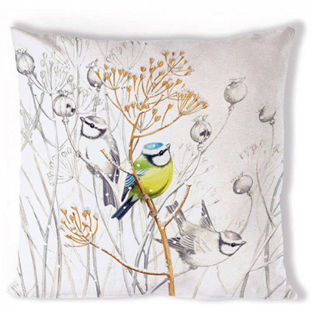 HOUSSE DE COUSSIN PETITS OISEAUX 40X40 CM