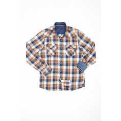 CHEMISE WESTERN MARRON ECORCE